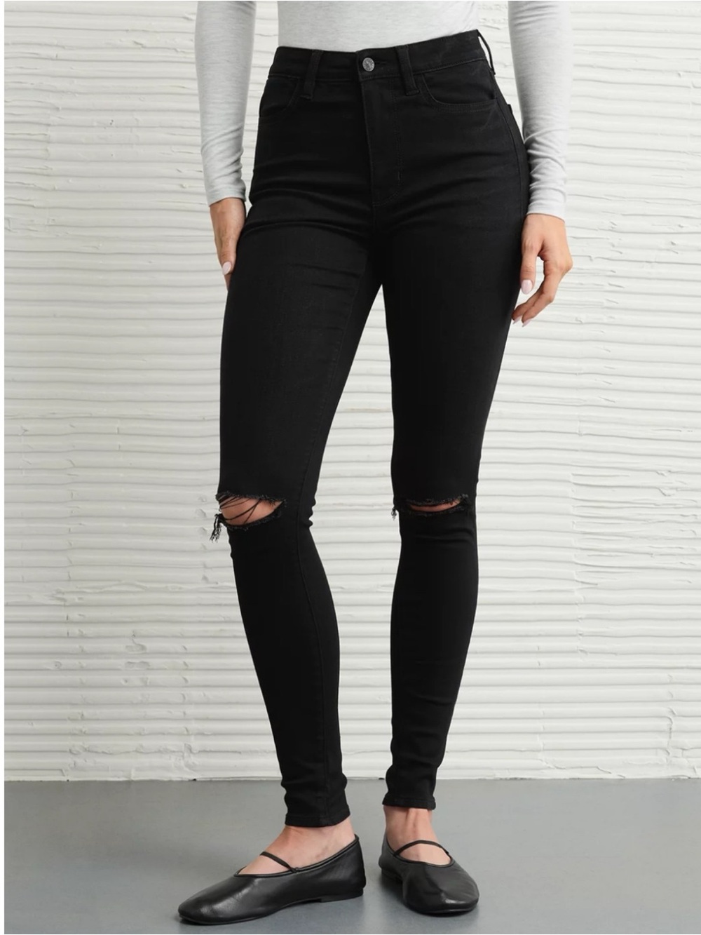 AE Next Level Ripped Jegging Black